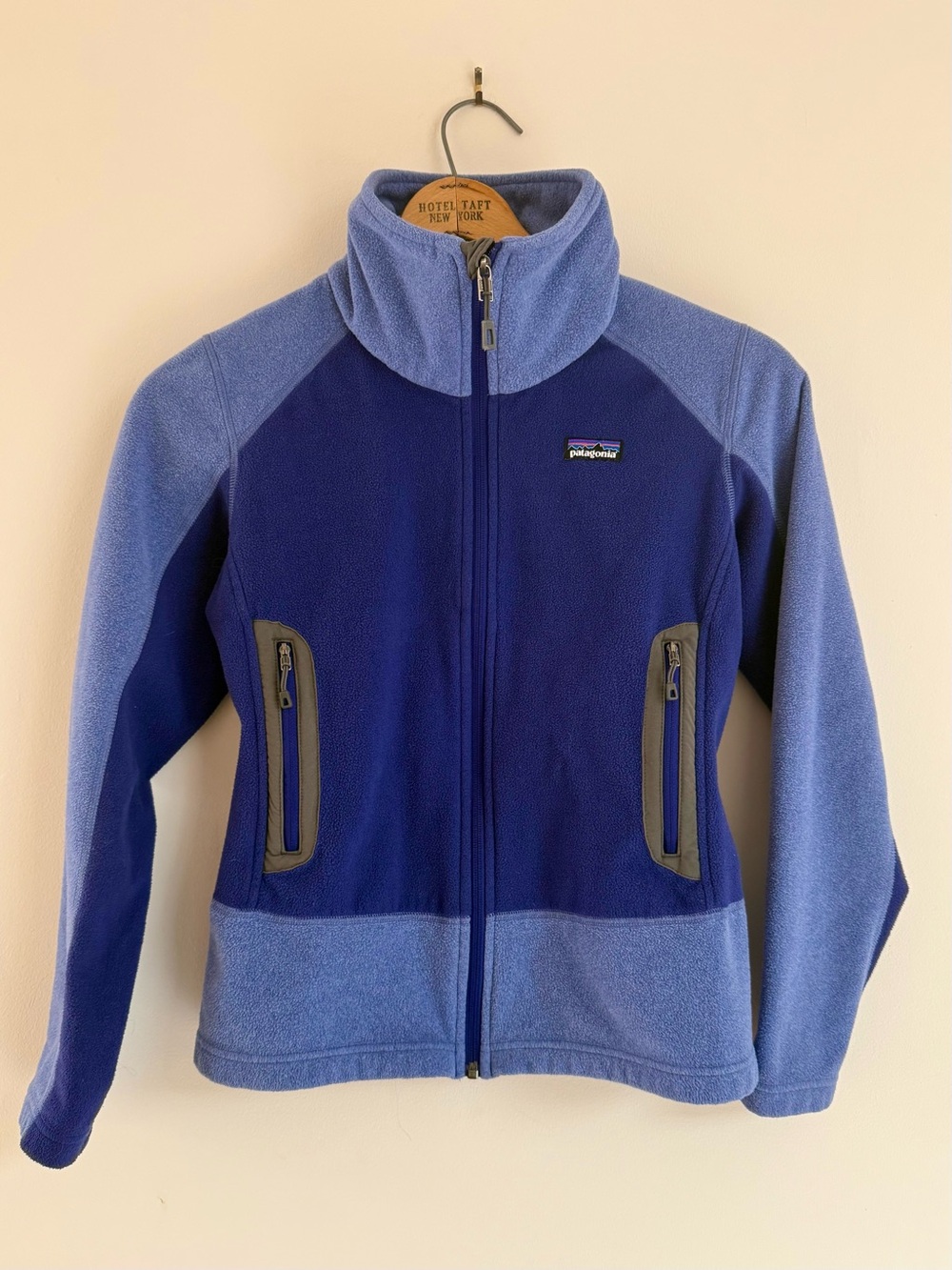 Patagonia Emmilen Small Fleece Full Zip Jacket - Blue Butterfly